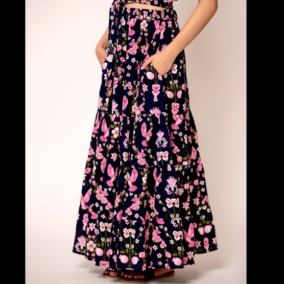 Medium Beyond by Vera skirt Pink navy - Picture 1 of 6